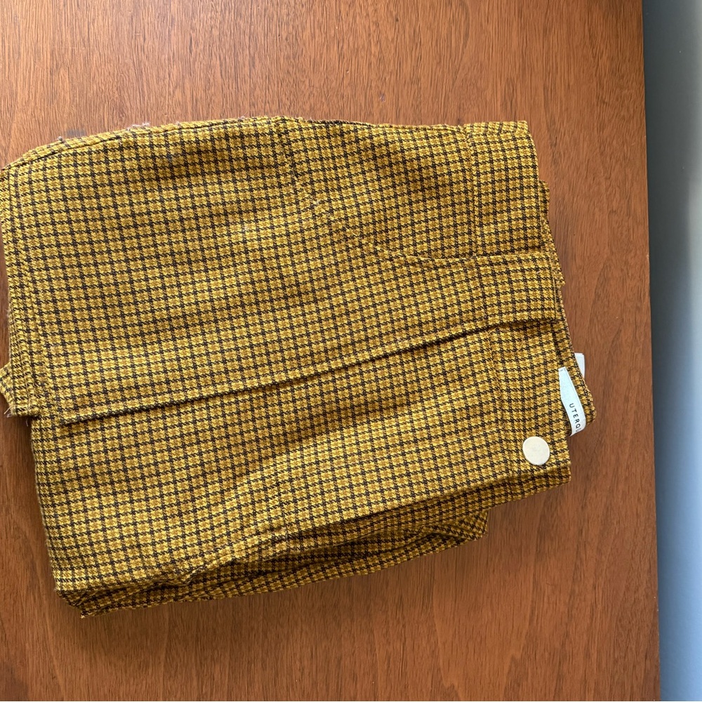 Uterqüe Yellow Checkered Bottoms